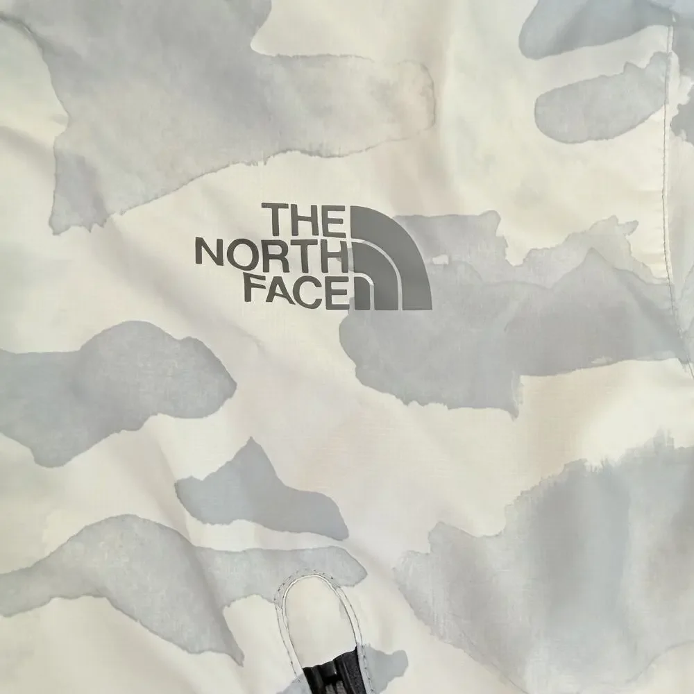The North Face Mens XXL Diablo Camo Windbreaker Gray White Full Zip Jacket